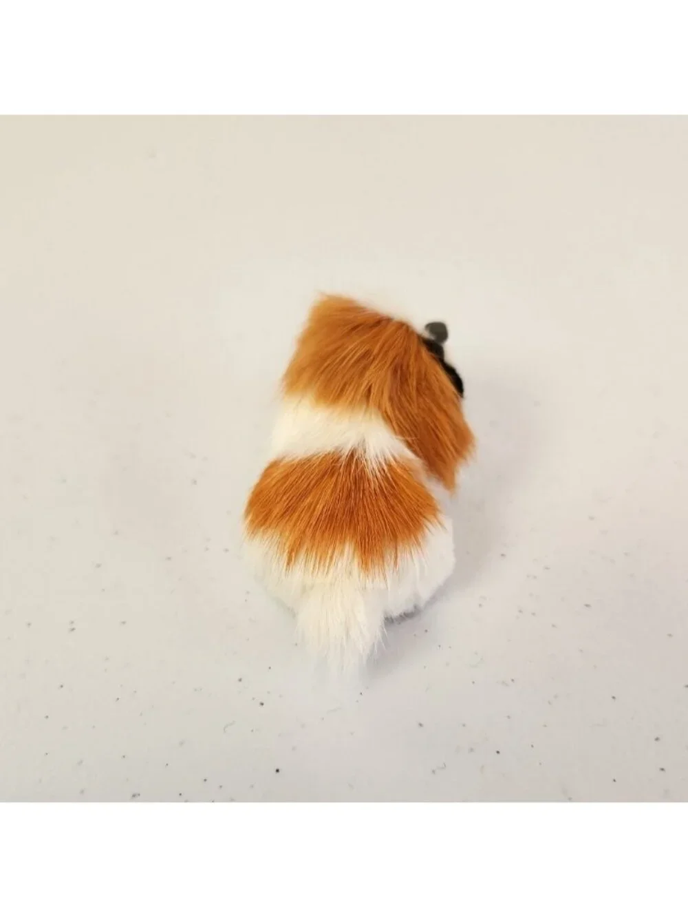 Adorable Real Fur Realistic Dog Figurine Figure Shih Tzu Pekingese Collectible